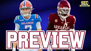 Arkansas vs Louisiana Tech PREVIEW amp PREDICTIONS  2024 SEC Football [upl. by Lefkowitz]