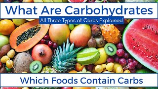 WHAT Are CARBOHYDRATES CARBS Simply Explained 👍👍 [upl. by Auhoj]