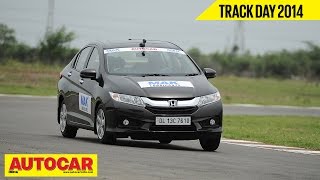 Autocar Trackday 2014 With Narain Karthikeyan  Honda City  Autocar India [upl. by Gilly]