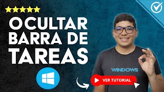 Cómo OCULTAR la BARRA de TAREAS en WINDOWS 10  💻 Pantalla Completa con Video o Juego 💻 [upl. by Crissie]