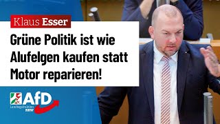 Grüne Politik ist wie Alufelgen aufziehen statt Motor reparieren – Klaus Esser AfD [upl. by Anat]