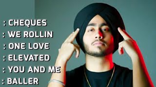 SHUBH  All Hits Songs Nonstop Playlist🎧 2024  Cheques  We Rollin  One Love  Elevated  YouAndMe [upl. by Dearman]