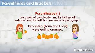 Parentheses vs Brackets  Uses and Examples [upl. by Neenahs368]