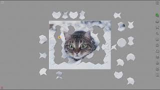 Сat in Snow Jigsaw Puzzle Letsplay  Master of Pieces © [upl. by Acirret415]