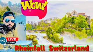 Rheinfall Switzerland  Giessbach waterfall Rheinfall Kanton bern [upl. by Neela]