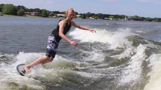 How To Do a Bottom Turn  Wakesurfing  Boarders Pro Tips  Grant Witherell [upl. by Aihsiek319]