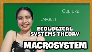 MACROSYSTEM  URIE BRONFENBRENNER 2022  Tagalog [upl. by Dust952]