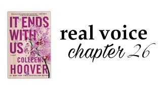 it ends with us audio book  chapter 26 real voice [upl. by Nedle]