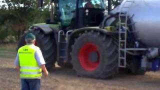 Maschinenvorführung in Bomlitz  10  Claas Xerion 3800 Trac VC mit Kotte Garant PTLX 22000 [upl. by Ylloh]