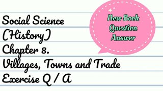 SST History  Class 6th  Chapter 8  Villages Towns and Trade QuestionAnswer  New Book [upl. by Ativel]