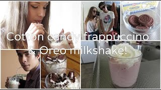 Cotton candy frappuccino and Oreo milkshake recipe [upl. by Upshaw]