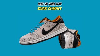 Nike SB Dunk Low Safari Olympics [upl. by Eitteb]