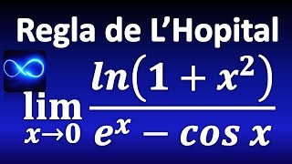 117 Límite por Regla de LHopital logaritmo y exponencial forma 00 [upl. by Norred]