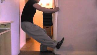 Pistol Squats  Door Frame Assisted [upl. by Rancell]