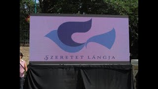 SZERETET LÁNGJA 2024 Rákóczi Szilvi és Gáti László énekel [upl. by Norel]