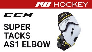 CCM Super Tacks AS1 Elbow Pad Review [upl. by Montano]