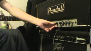 Vintage RG 100 ES Randall AMP HEAD UNIT Reverb Footswitch Review Demo Issues [upl. by Erapsag]