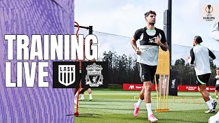 LIVE TRAINING Liverpool train ahead of LASK trip in UEFA Europa League [upl. by Gnat]