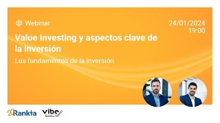 Value Investing y aspectos clave de la inversión [upl. by Noiramaj]