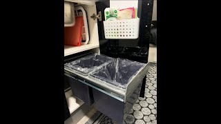 Install Kaboodle pull out bin in to 19ft Road Owl Bunk Caravan [upl. by Ahserak]