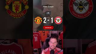 Manchester United 2 Brentford 1 Ten Hag pressure released mufc manutd manchesterunited [upl. by Lumbard]