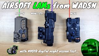 RAIDX Vs MAWLC1 VS NGAL ☄️ AIRSOFT LAMs from WADSN [upl. by Adyaj659]