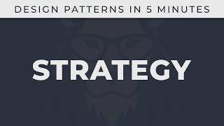 Strategy  Design Patterns in 5 minutes [upl. by Annalee]