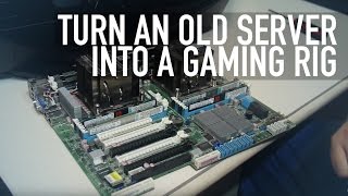 Turn an Old Server Into a Gaming Rig  16 cores amp 64gb ram [upl. by Ahseined]