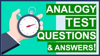 ANALOGY TEST Questions Tips Tricks and ANSWERS How To PASS Word Analogy Tests [upl. by Ardnas624]