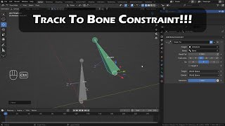 Track To Bone Constraint Blender [upl. by Pavyer]