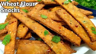 Wheat Flour Snacks Recipes  Storable Snack Recipes  Evening Snacks Recipe  CrispyTea Time Snacks [upl. by Neliac]