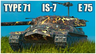 IS7 Type 71 amp E 75 • WoT Blitz Gameplay [upl. by Valdemar]