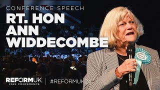 Ann Widdecombe Full Speech  Reform UK 2024 National Conference [upl. by Zitvaa153]