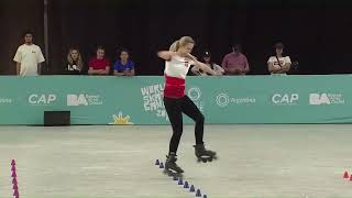 Final Freestyle Slalom Battle Woman  World Skate Games 2022 Argentina Prt 1 [upl. by Rehsu213]