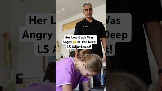 Her Back Was Angry at the Deep L5 Adjustment chiropractic shorts [upl. by Einttirb]