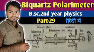 Biquartz polarimeterBiquartz plateBiquartz polarimeter construction and working by dnk sir [upl. by Cagle]