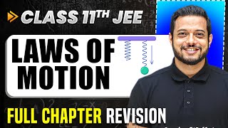 Laws of Motion COMPLETE Chapter in 1 Video  Full Revision  Class 11 Arjuna JEE [upl. by Auqenes]