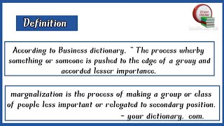 marginalization  characteristics of marginalization definition of marginalization bed notes [upl. by Amal]