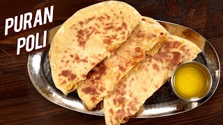 Puran Poli  HOLI Special Recipe  How To Make Pooran Poli At Home  Varun Inamdar [upl. by Malkah]