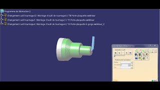 CATIA V5 FAO Tournage PHASE 1 Dressage et Ebauche finition en chariotage gorge [upl. by Honeyman375]