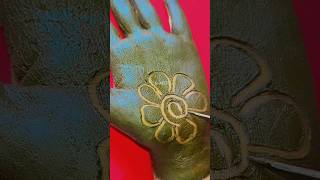 🔥❤️Latest stylish flower fronthand mehandi design  simple shaded mehndi design shorts [upl. by Odranar]