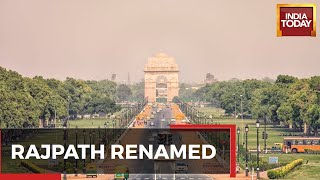 New Delhis Historic Rajpath amp Central Vista Lawns To Be Renamed As Kartavya Path [upl. by Sorrows]