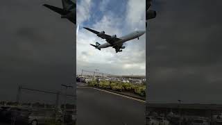 Stunning B747 Landing At Heathrow 🥶😎😮‍💨aviation avgeek boeing747 heathrowplanespotting [upl. by Roseanna161]