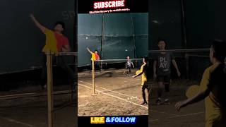 Jump SmashBadminton outdoor doubles match badminton match racket shortsfeed ShuttlerGayary [upl. by Ailahtan]