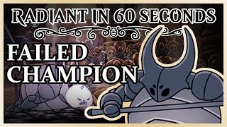 How to Beat FAILED CHAMPION on RADIANT Explained in 60 Seconds  Hollow Knight  Shorts [upl. by Ynnot77]