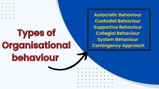 Types of Organisational Behaviour  Organisational Behaviour bba organisationalbehaviour [upl. by Lewak]