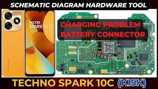 Techno Spark 10C KI5K charging not working  battery connector ways Schematic Diagram  DMR SOLUTION [upl. by Starling409]