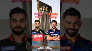 VIRAT KOHLI 2016 VS VIRAT KOHLI 2024 IPL COMPARISON cricket shortsviral trending comparison [upl. by Rosita]