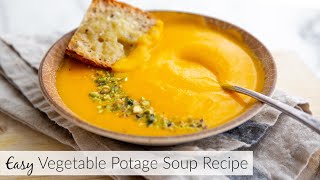 Vegetable Potage Soup Recipe Vegan [upl. by Chuipek]