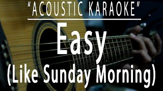 Easy  Commodores Acoustic karaoke [upl. by Cordi465]